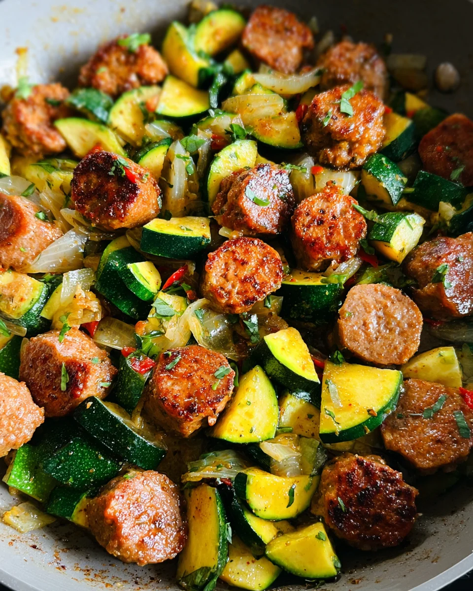 Skillet Sausage and Zucchini 25 Skillet
