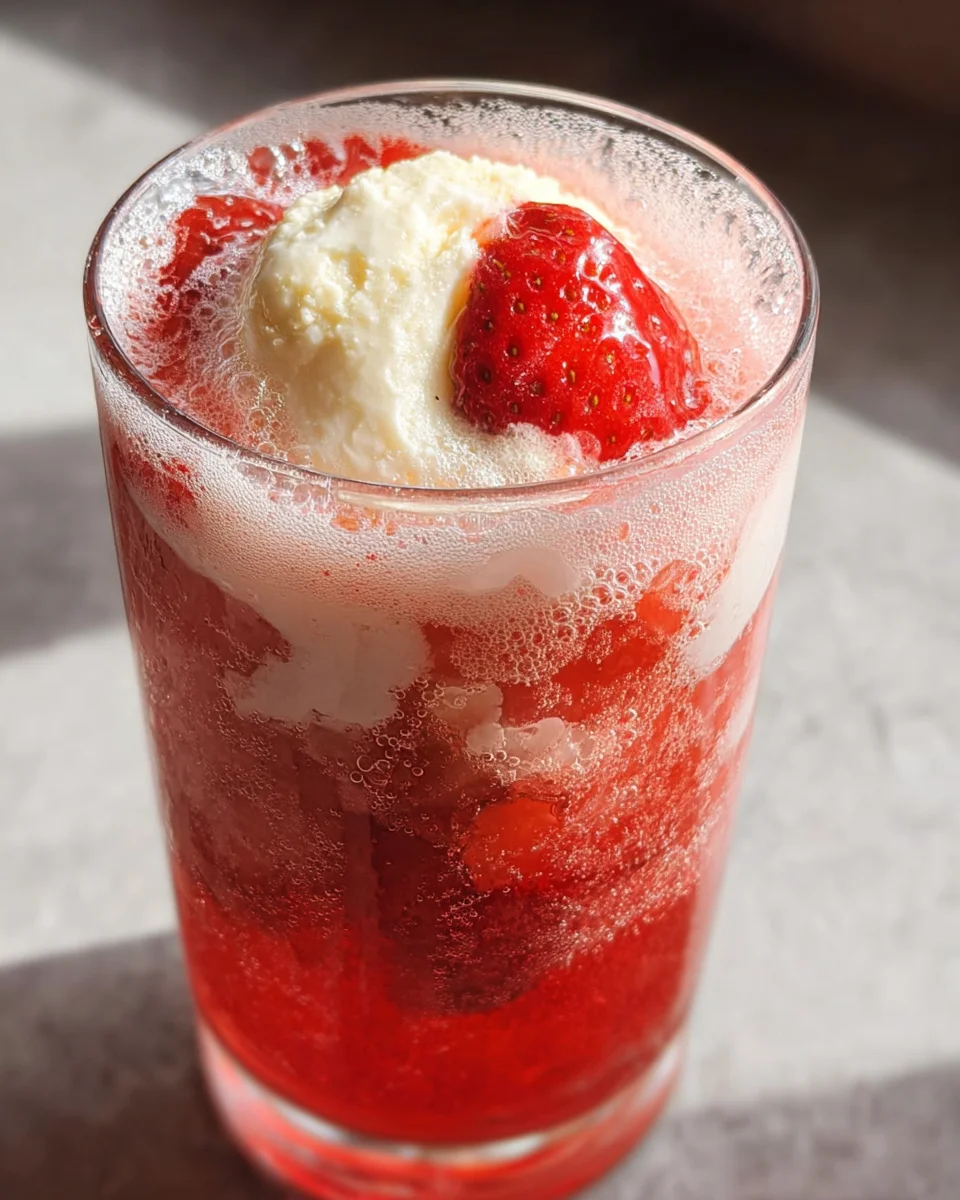 Sparkling Strawberry Float 13 Sparkling