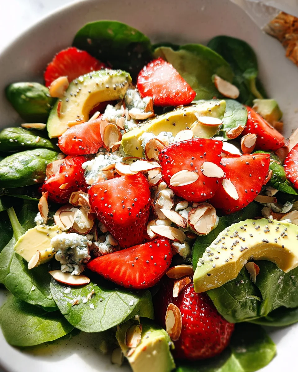 Strawberry Avocado Spinach Salad with Poppyseed Dressing 21 Strawberry
