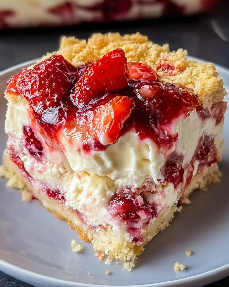 Strawberry Cheesecake Dump Cake 32 Strawberry Cheesecake Dump Cake