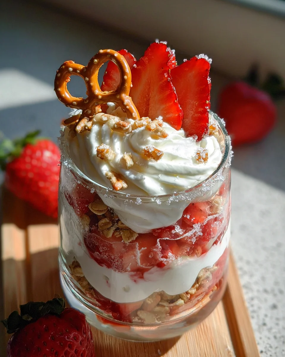 Strawberry Pretzel Salad Parfaits 16 Strawberry