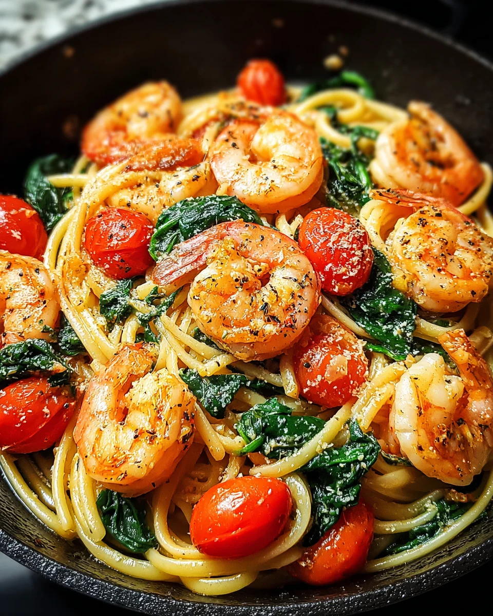 Tomato Spinach Shrimp Pasta 19 Tomato