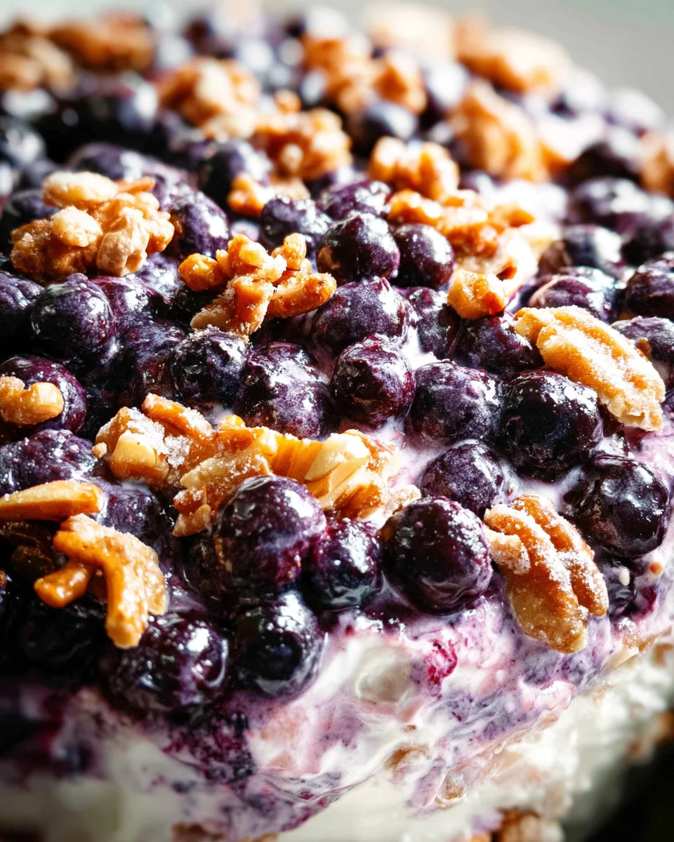 Blueberry Pretzel Salad