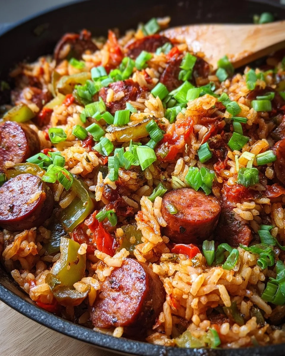 Cajun Sausage and Rice Skillet 25 Cajun