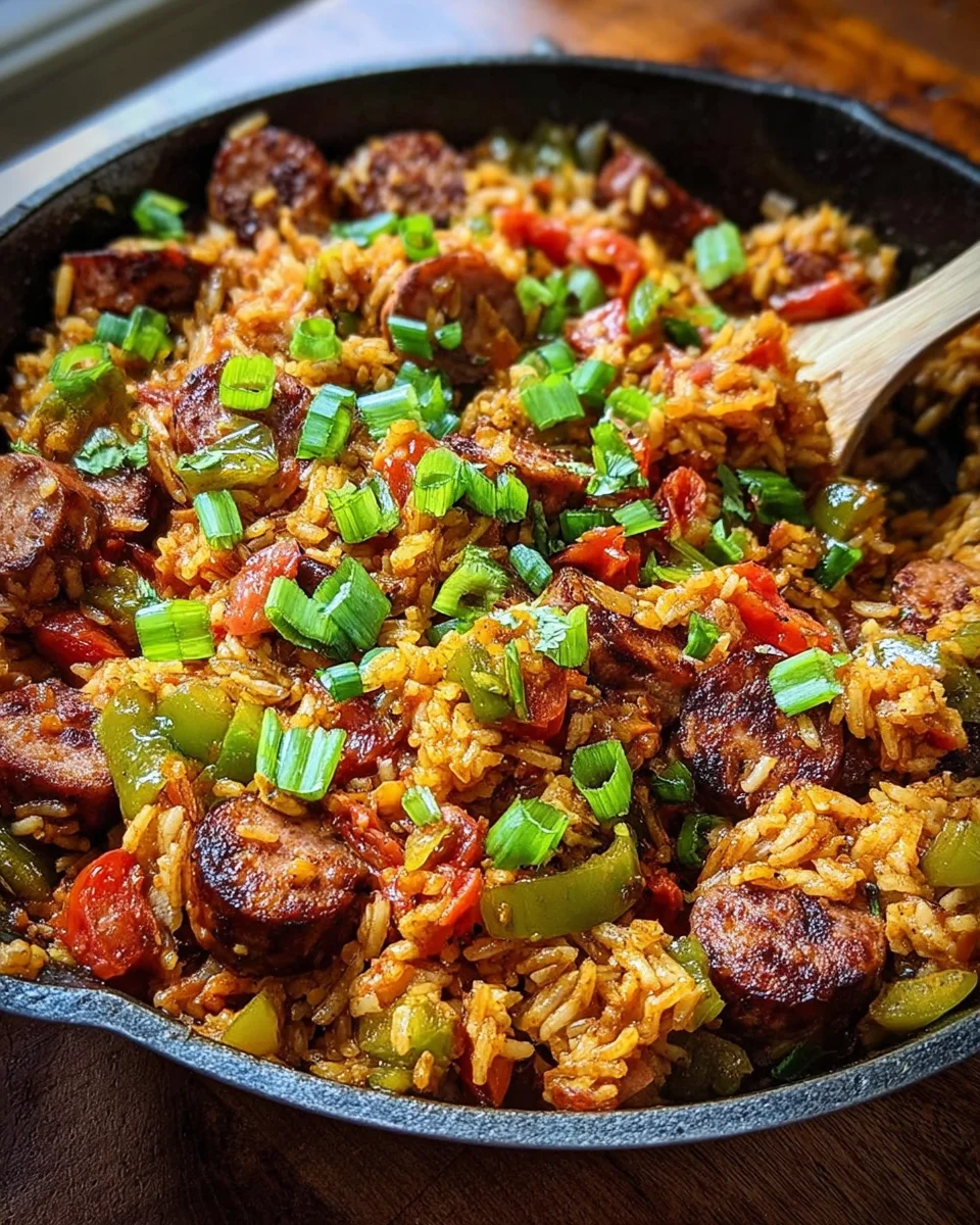 Cajun Sausage and Rice Skillet 26 Cajun