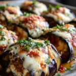 Cheesy Eggplant Rolls