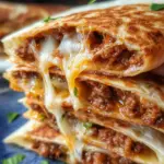 Cheesy Ground Beef Quesadillas