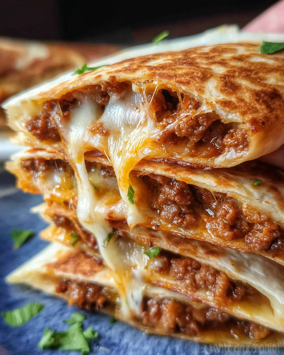 Cheesy Ground Beef Quesadillas 27 Cheesy Ground Beef Quesadillas