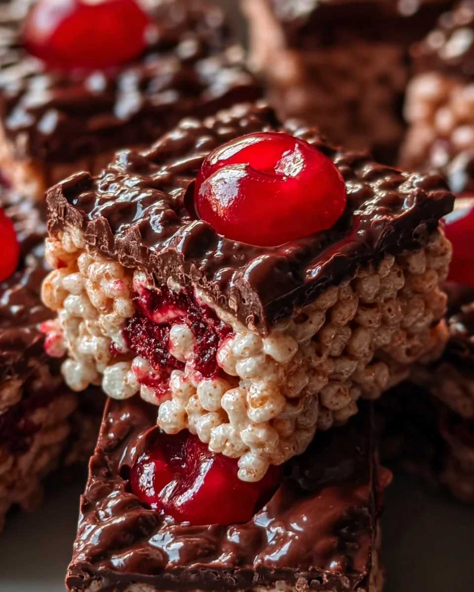 Chocolate Covered Cherry Rice Krispies Treats 38 Chocolate Covered Cherry Rice Krispies Treats