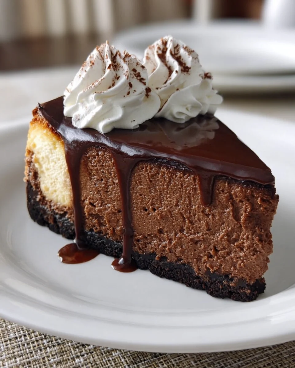 Chocolate Fudge Truffle Cheesecake