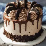 Cookies and Cream Cake with Coffee Oreo Buttercream