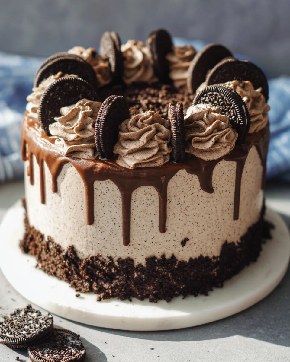 Cookies and Cream Cake with Coffee Oreo Buttercream 31 Cookies and Cream Cake with Coffee Oreo Buttercream