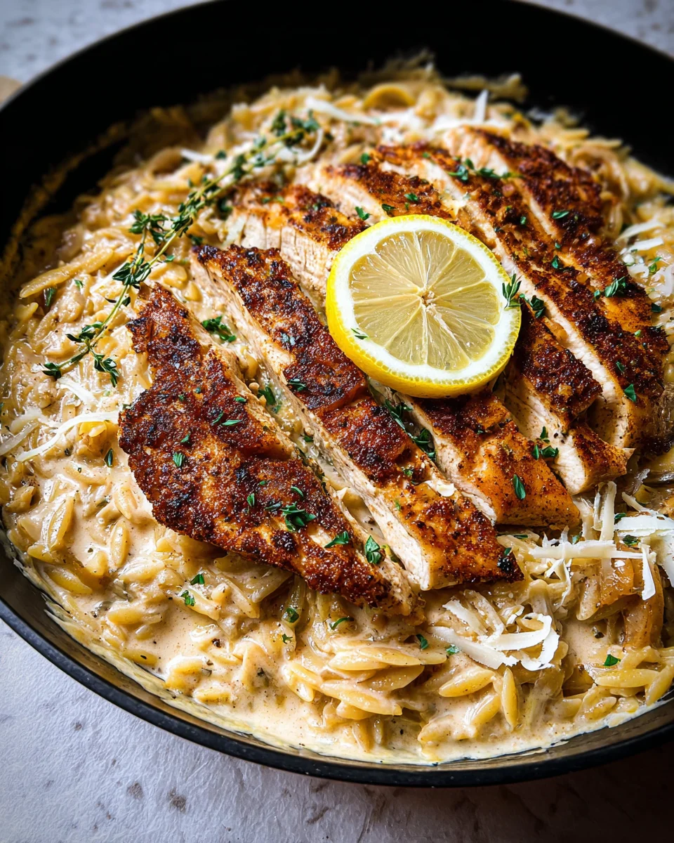 Creamy Cajun Chicken Orzo