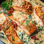Creamy Garlic Butter Tuscan Salmon