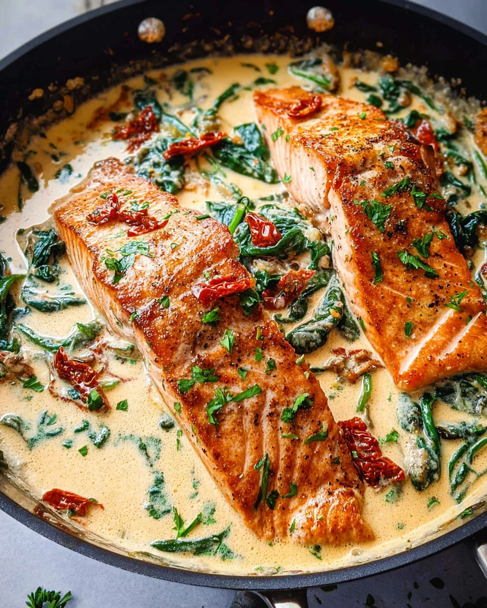 Creamy Garlic Butter Tuscan Salmon 22 Creamy