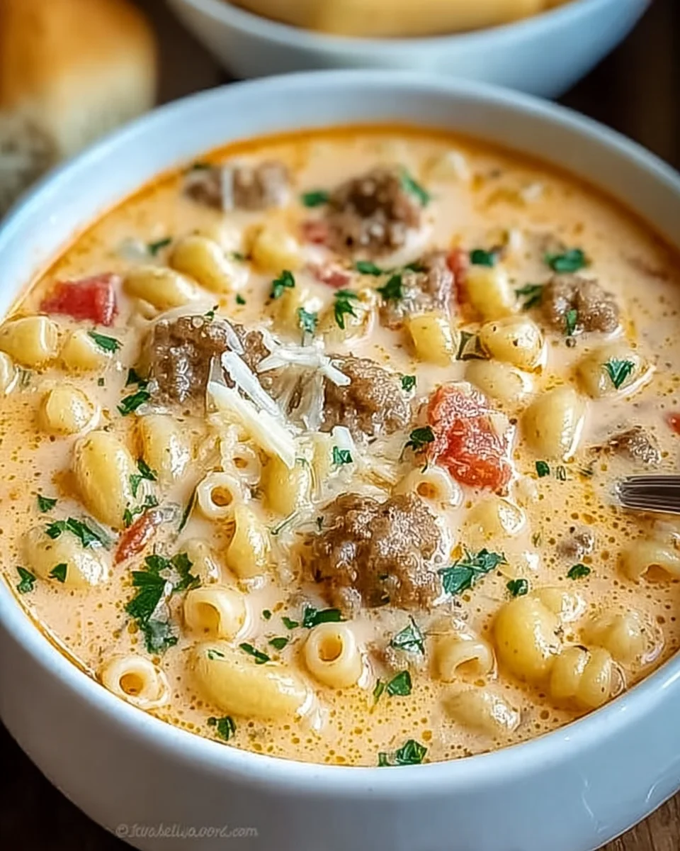 Creamy Parmesan Italian Sausage Ditalini Soup 21 Creamy