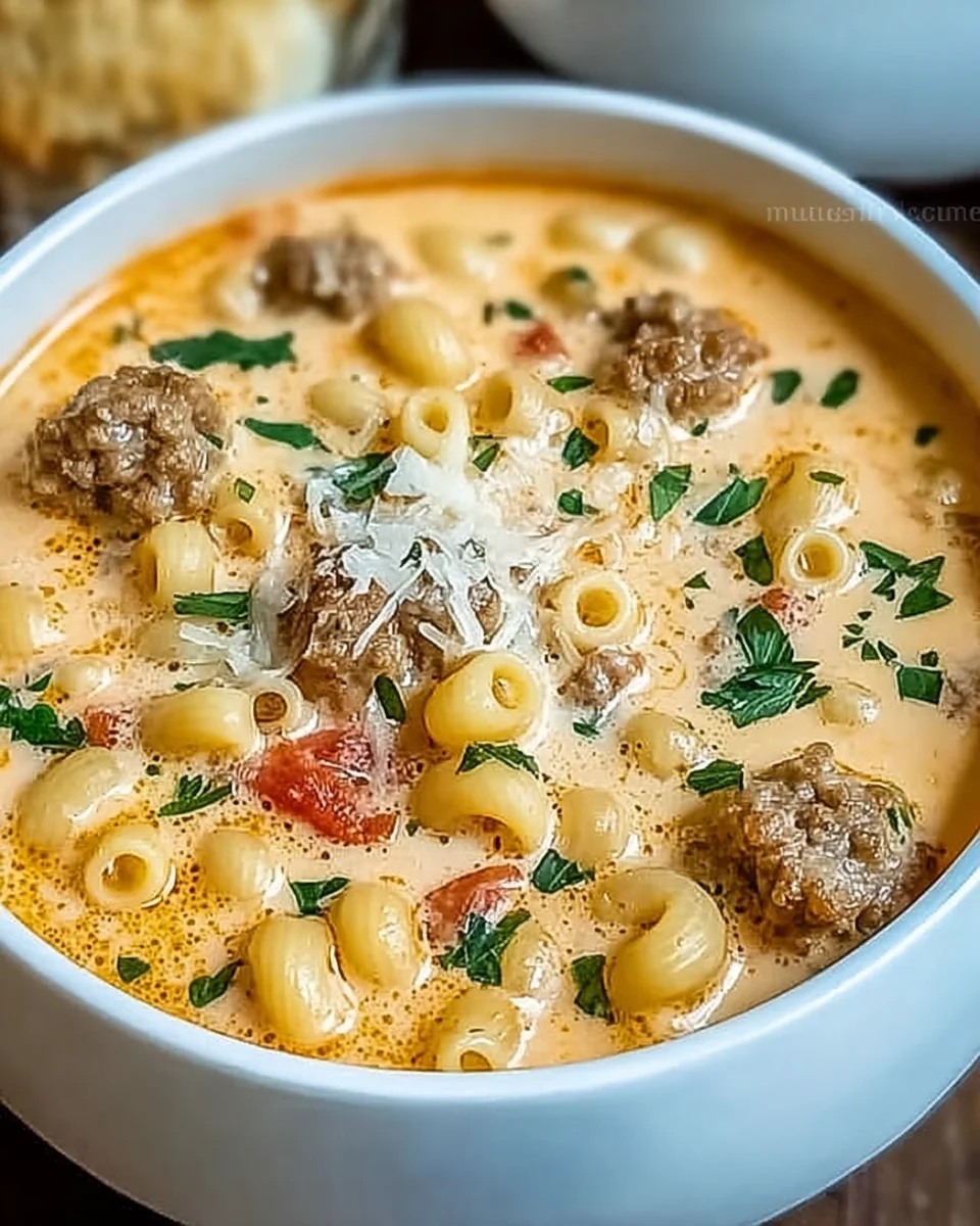 Creamy Parmesan Italian Sausage Ditalini Soup 22 Creamy