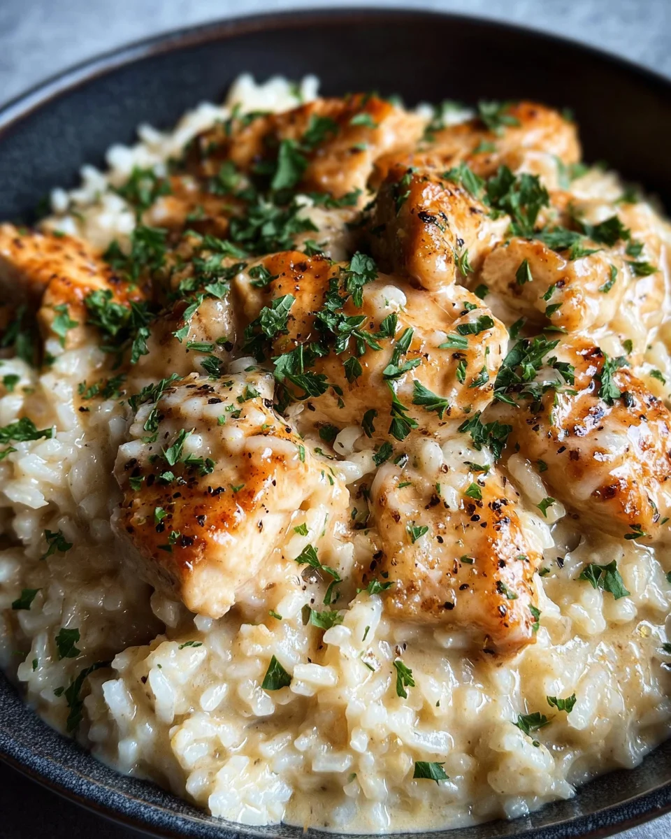 Creamy Parmesan One Pot Chicken and Rice