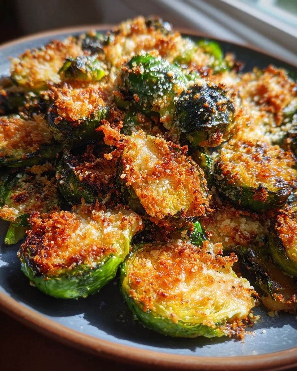 Crispy Parmesan-Crusted Roasted Brussels Sprouts