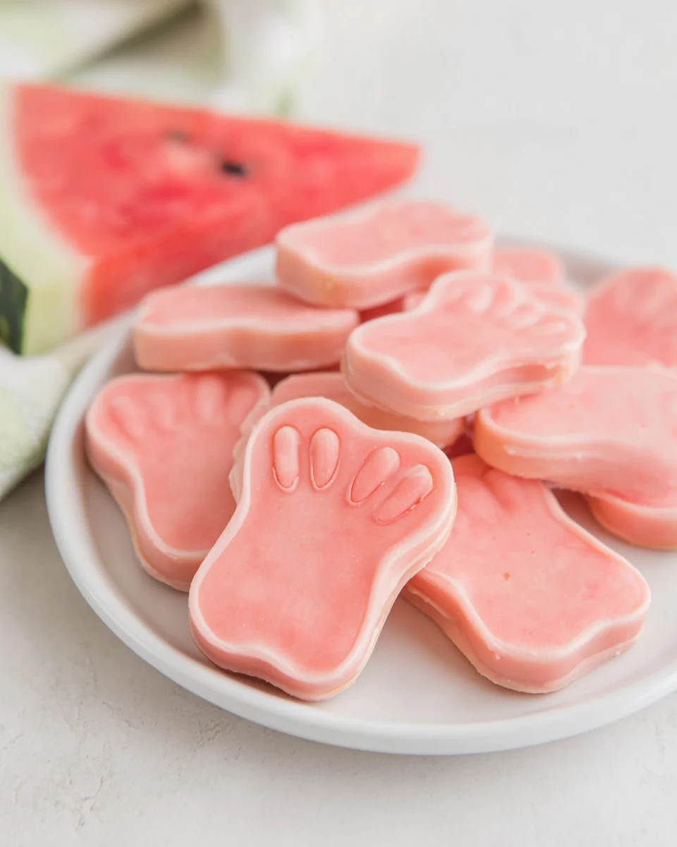 Frozen Watermelon Peanut Butter Dog Treats