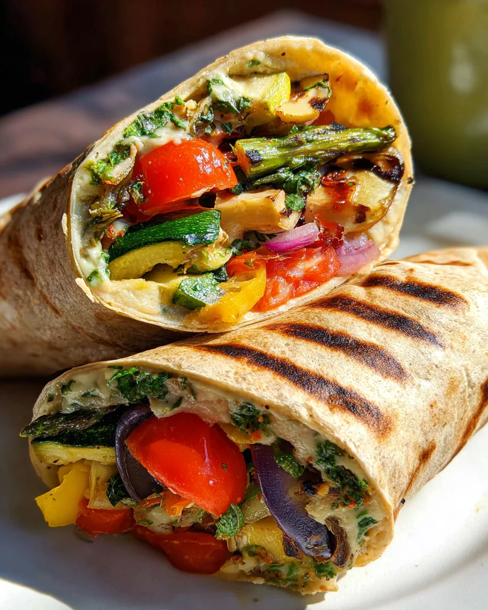 Grilled Vegetable Wrap 29 Grilled