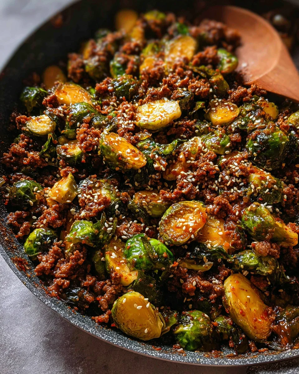 Ground Beef and Brussels Sprouts 22 Ground