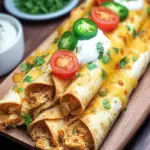 Jalapeño Popper Chicken Taquitos