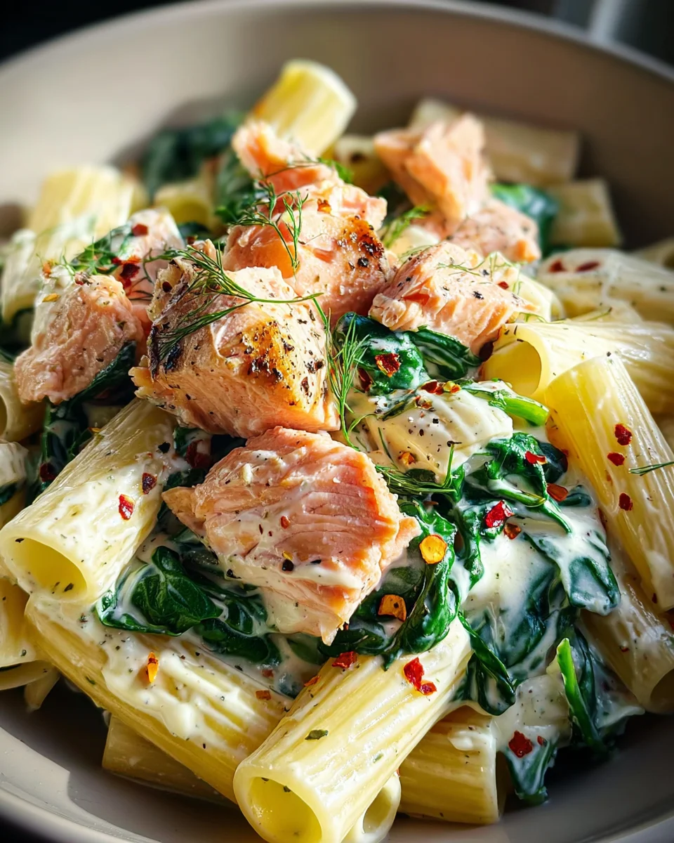 Quick Salmon & Spinach Pasta 30 Quick Salmon & Spinach Pasta