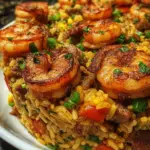 Shrimp Dirty Rice Skillet