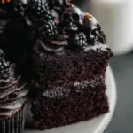 Spooky Black Velvet Halloween Cake