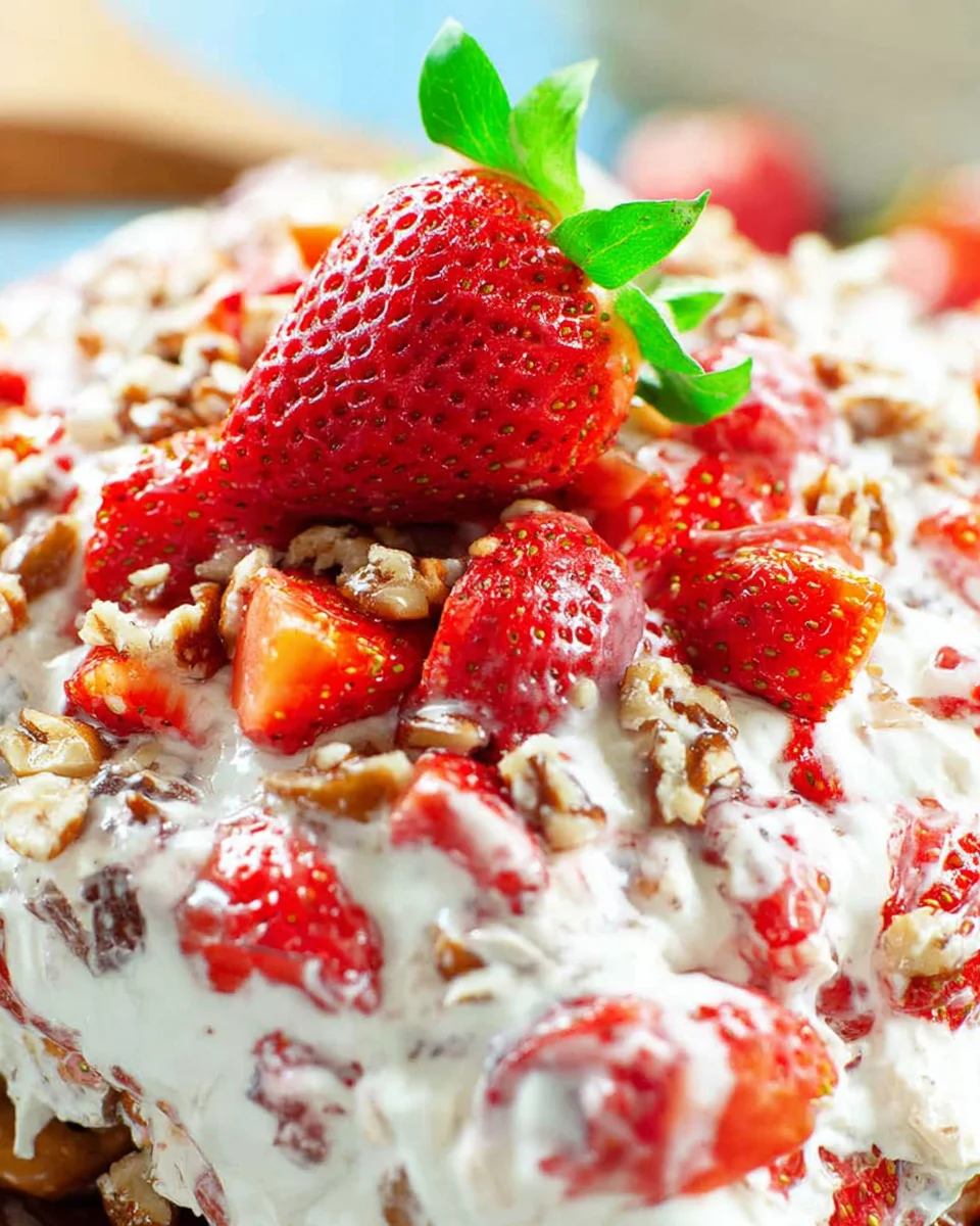 Strawberry Pecan Pretzel Salad