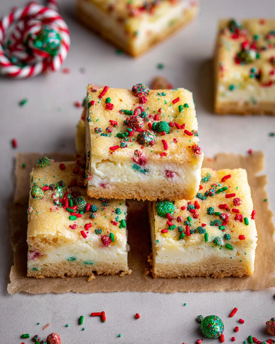 Sugar Cookie Cheesecake Bars
