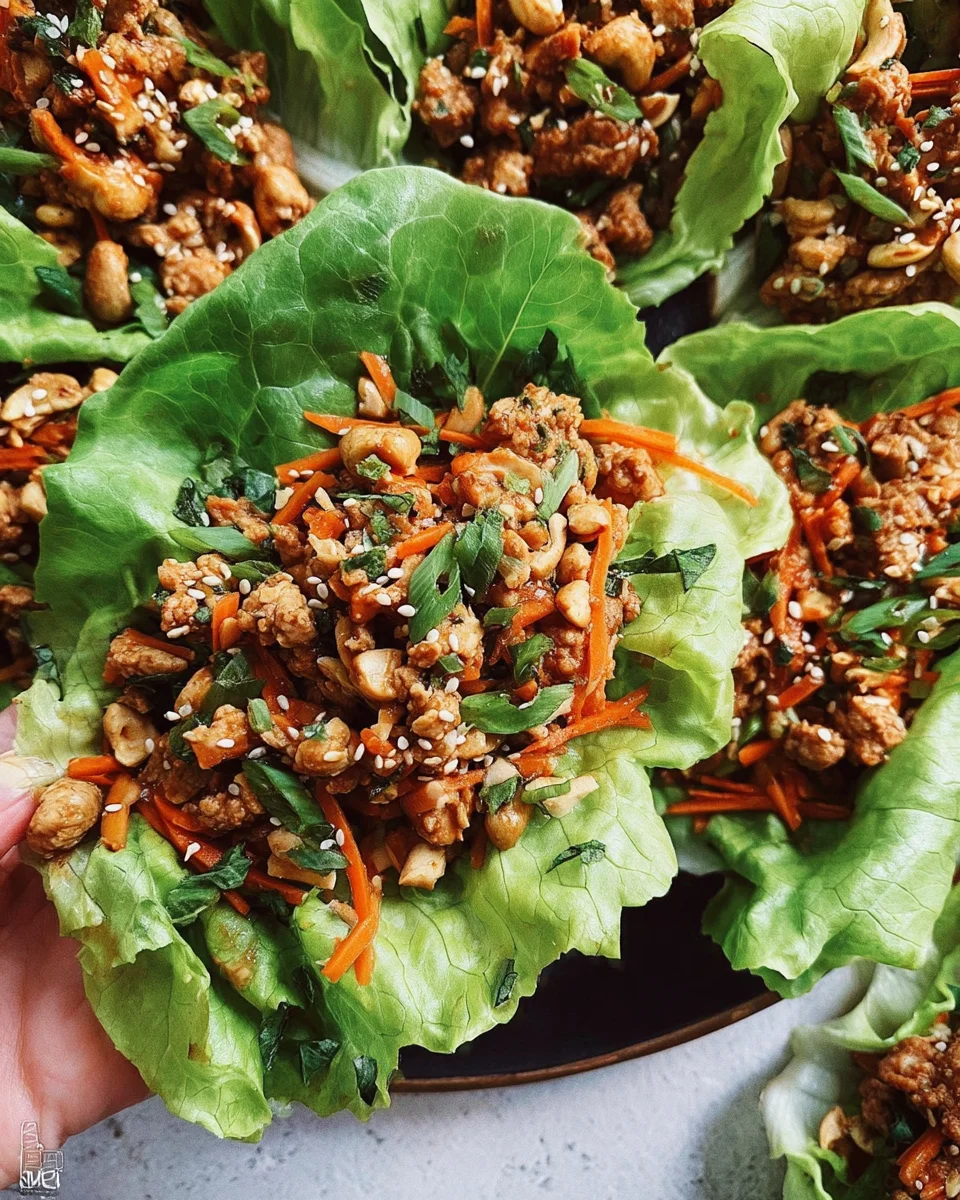 Thai Chicken Lettuce Wraps