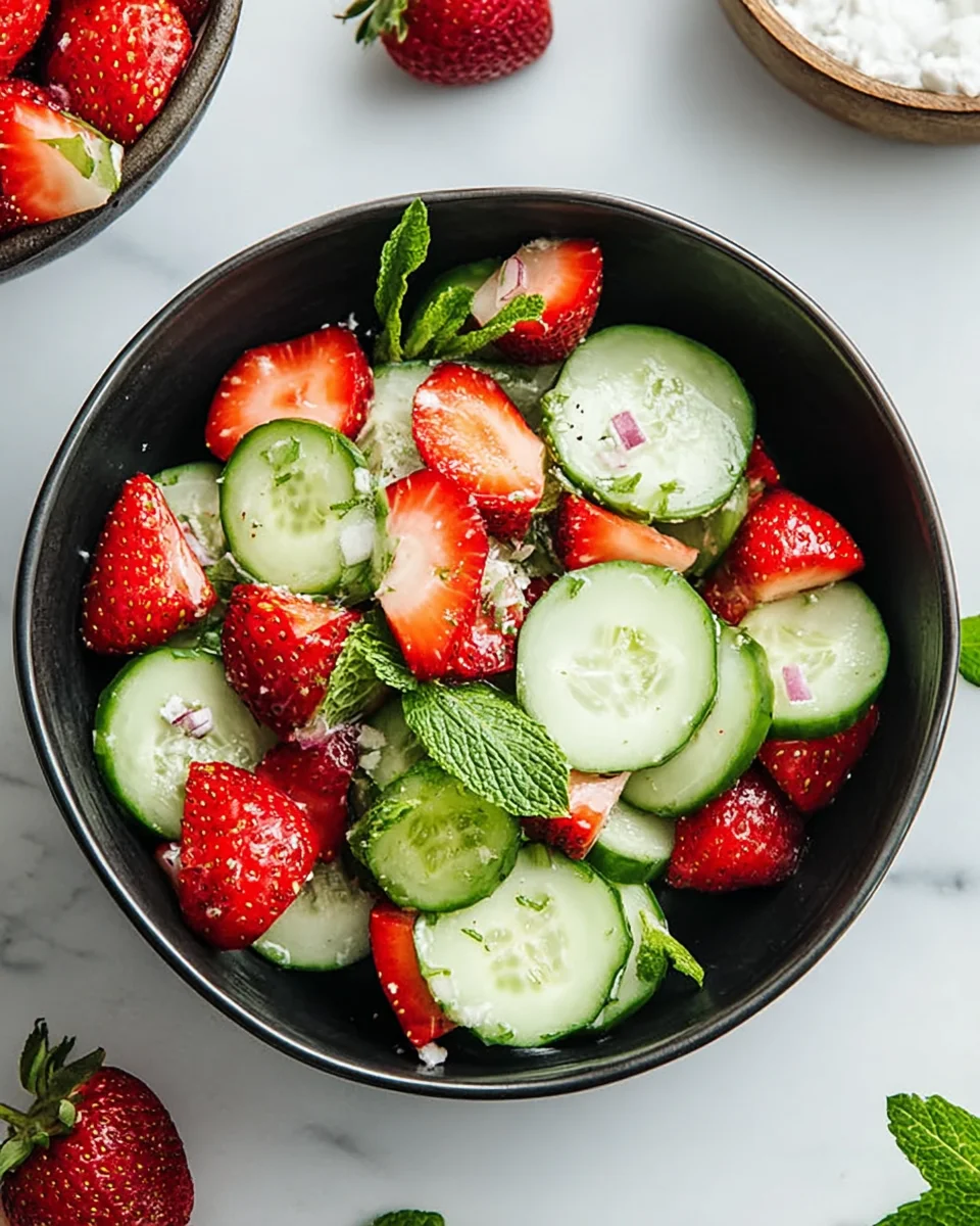 This Cucumber Strawberry Salad