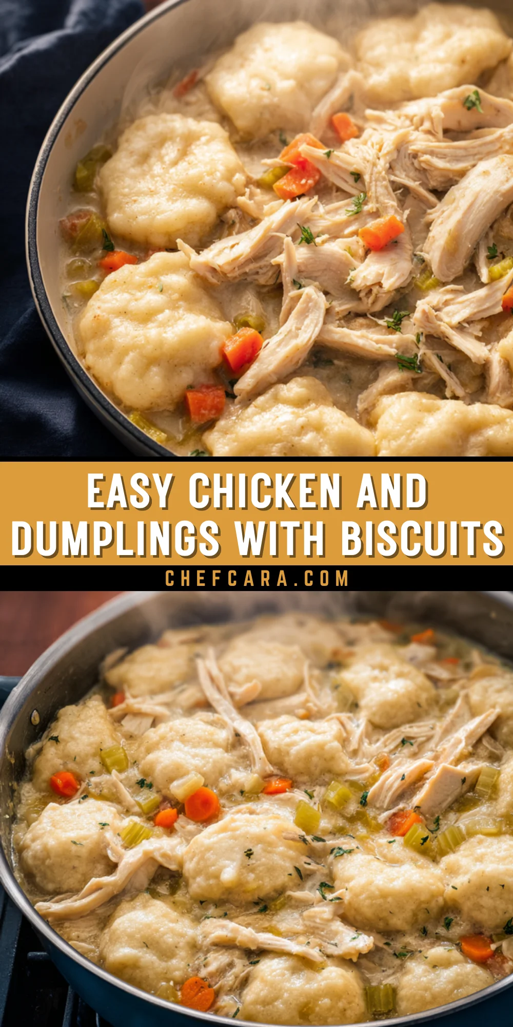Easy Chicken and Dumplings with Biscuits 21 Pinterest Hidden Image