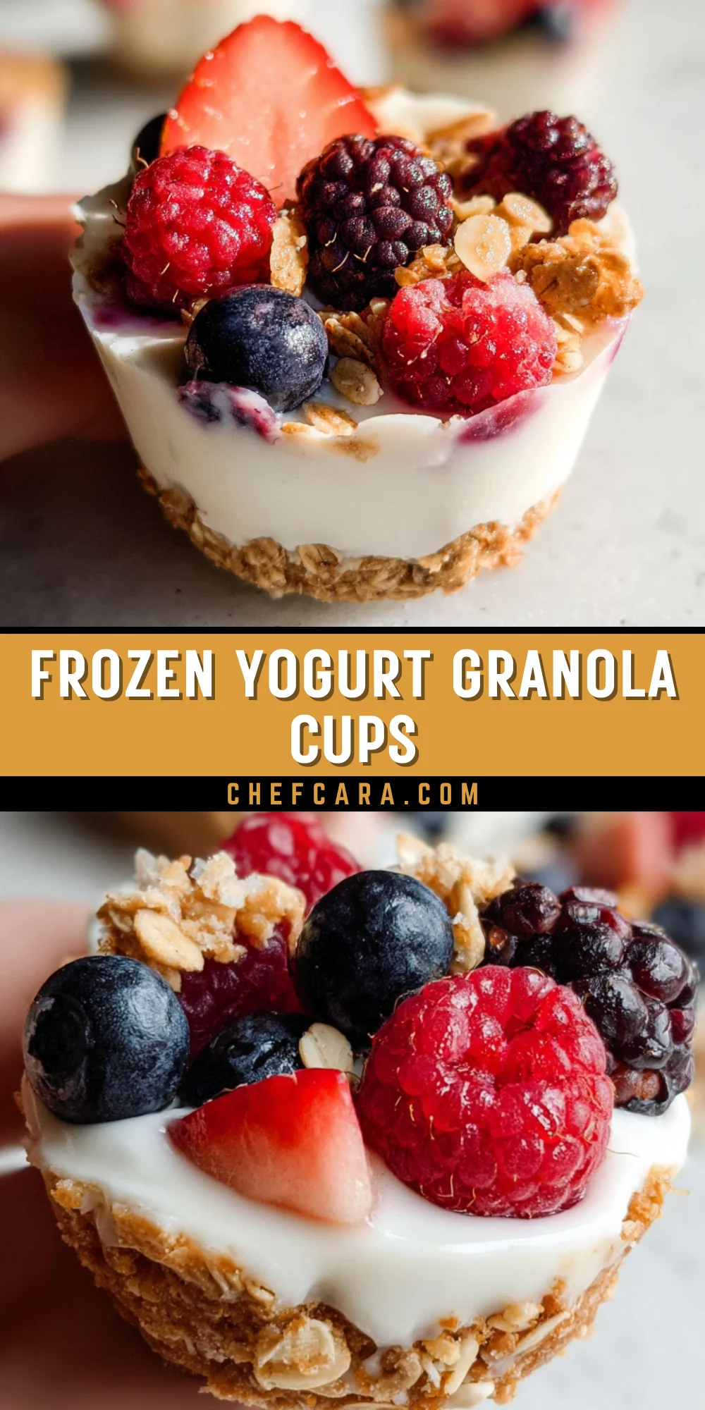 Frozen Yogurt Granola Cups 16 Pinterest Hidden Image