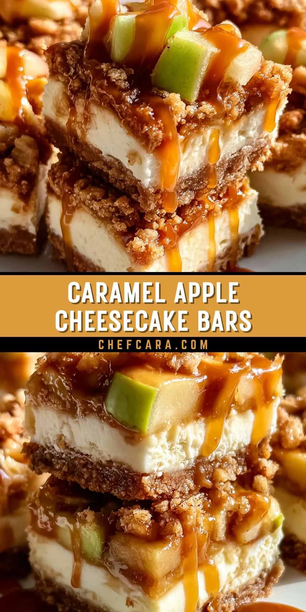 Caramel Apple Cheesecake Bars 34 Pinterest Hidden Image