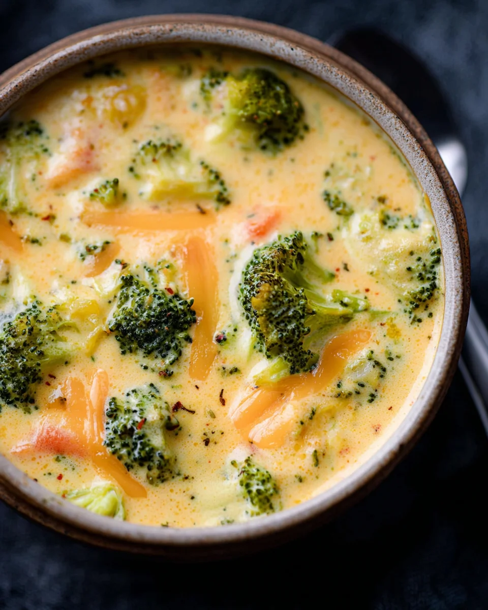 30 Minute Broccoli Cheddar Soup