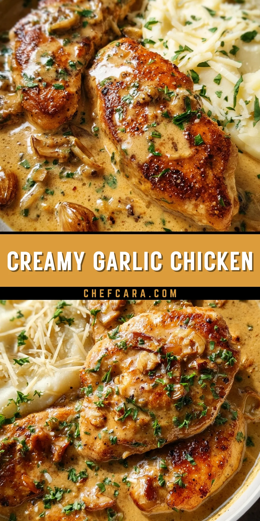 Creamy Garlic Chicken 27 Pinterest Hidden Image