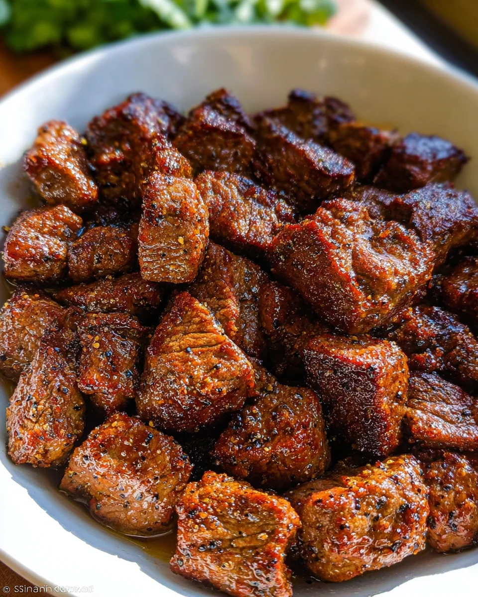 Air Fryer Juicy Steak Bites 16 Air