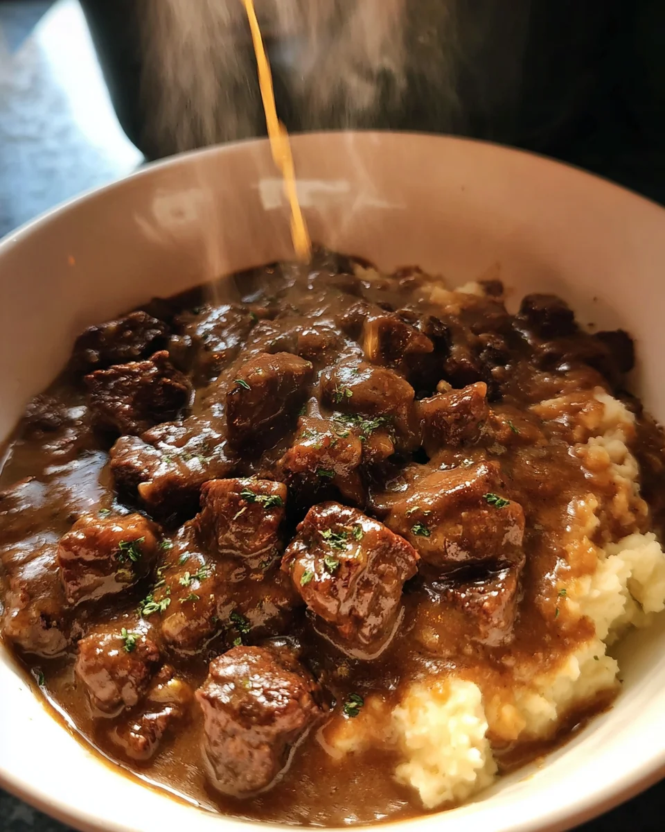 Best Ever Beef Tips & Gravy (Easy)