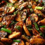 Black Pepper Chicken with Mushrooms