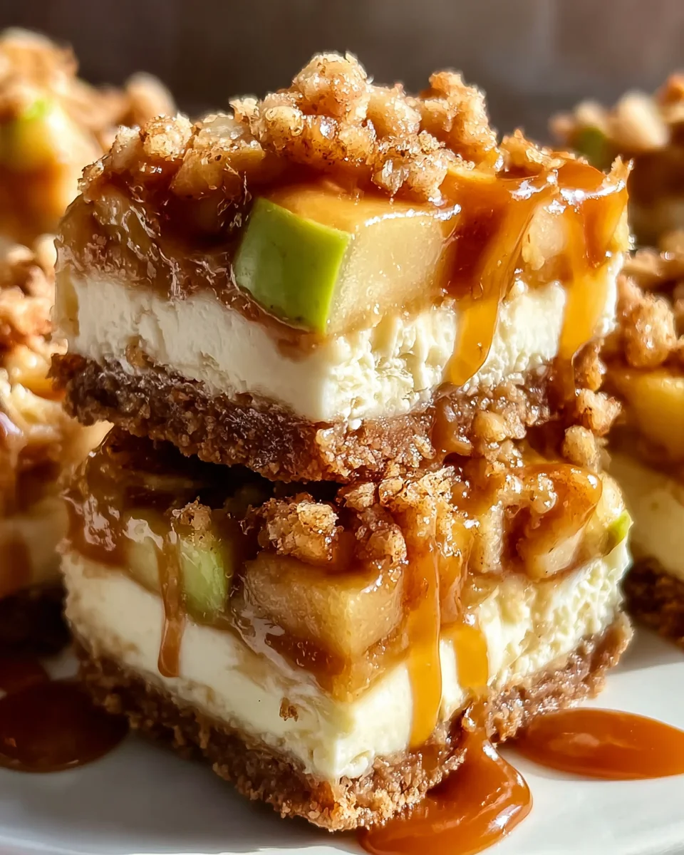 Caramel Apple Cheesecake Bars 36 Caramel