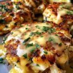 Cheddar Bay Crab Cakes with Lemon Butter Drizzle