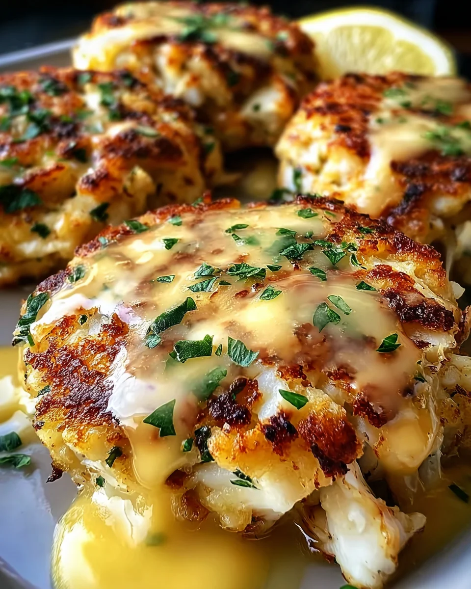Cheddar Bay Crab Cakes with Lemon Butter Drizzle 26 Cheddar Bay Crab Cakes with Lemon Butter Drizzle