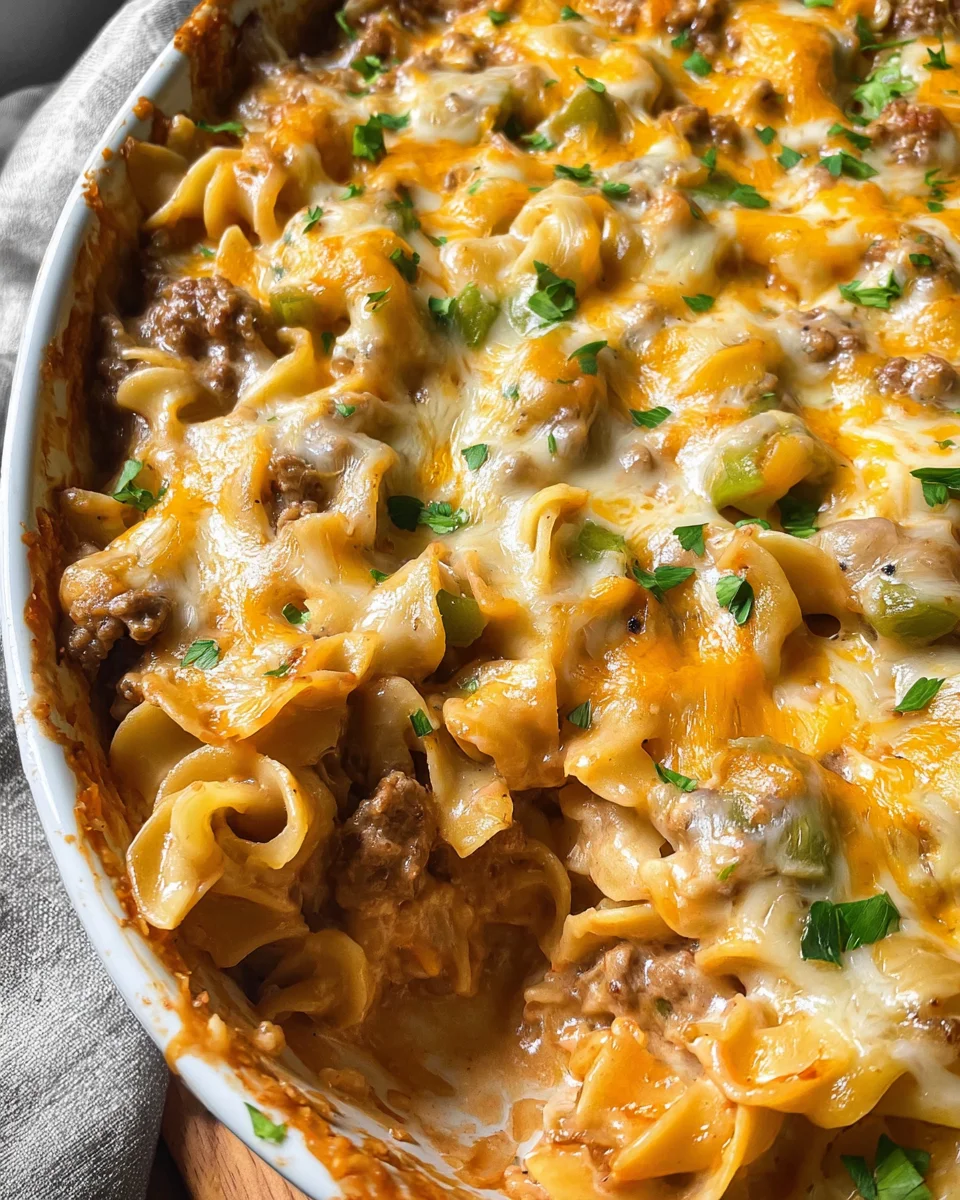 Cheesy Sour Cream Hamburger Hotdish 25 Cheesy