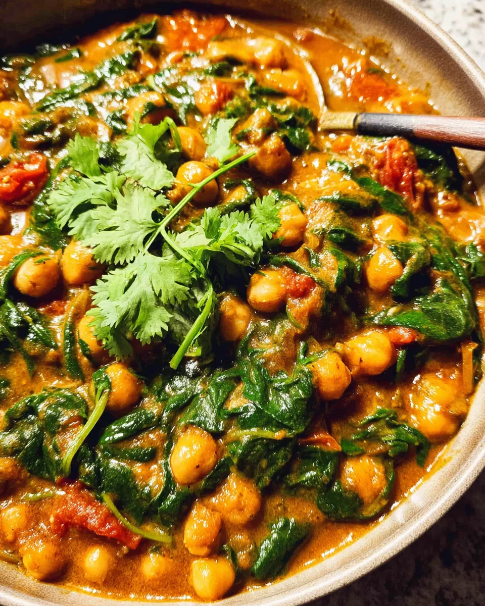 Chickpea Spinach Curry (Chana Palak Masala) 39 Chickpea Spinach Curry (Chana Palak Masala)
