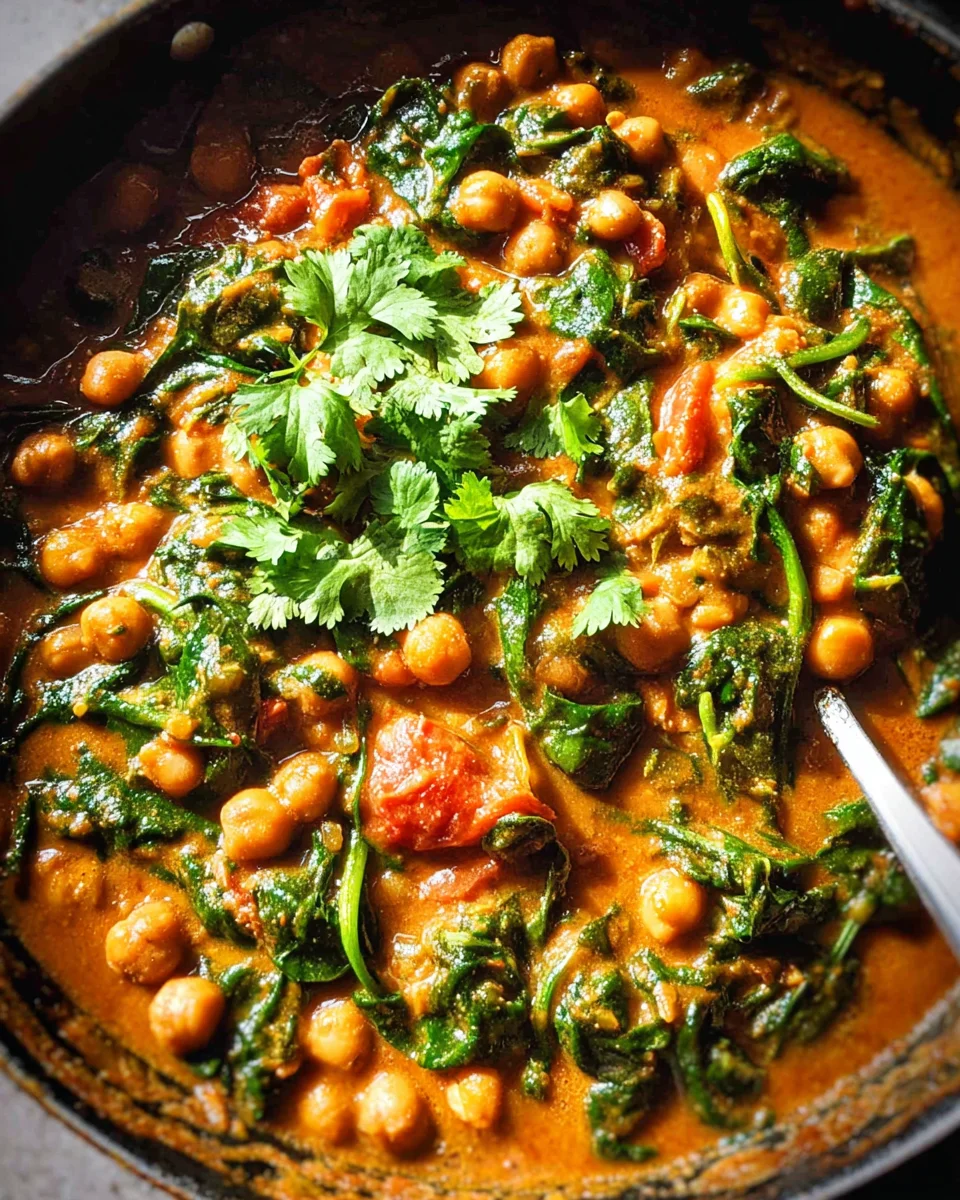 Chickpea Spinach Curry (Chana Palak Masala) 29 Chickpea