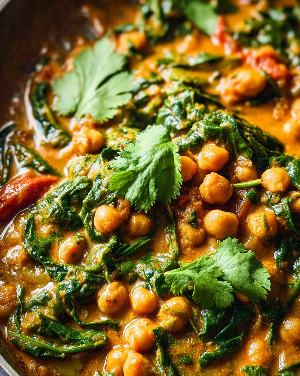 Chickpea Spinach Curry (Chana Palak Masala) 30 Chickpea