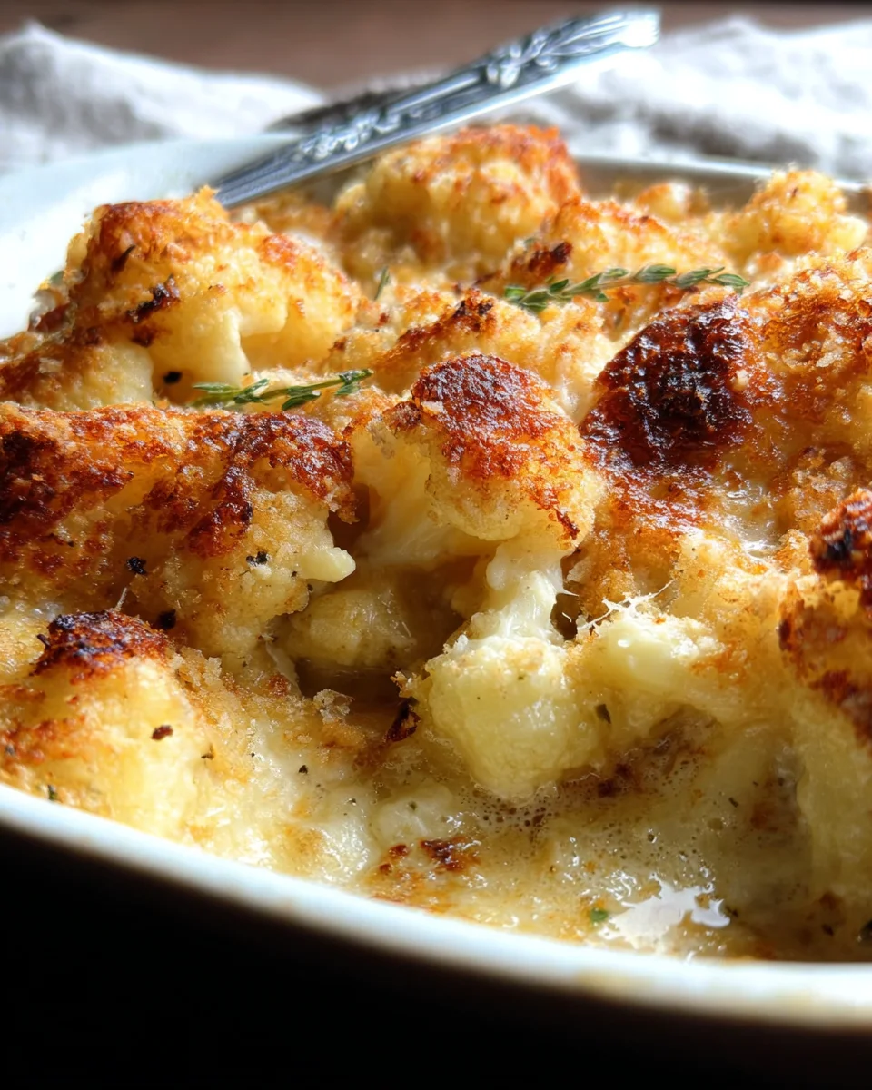 Creamy Baked Cauliflower Gratin 19 Creamy